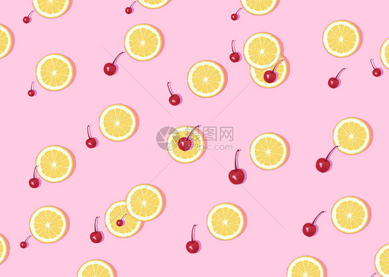 粉色水果背景图片