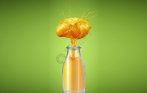 夏日芒果汁背景图片
