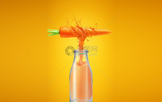 夏日胡萝卜汁图片