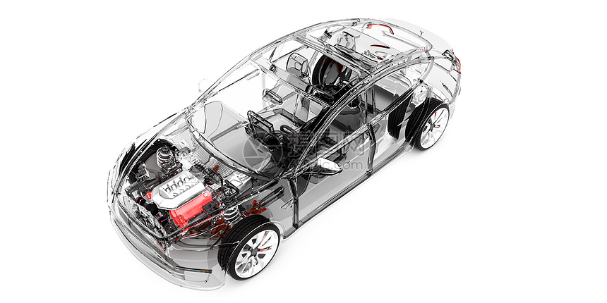 透明汽车场景图片