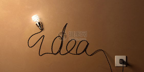 创意灯泡idea图片