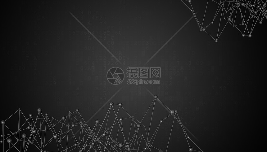 三维抽象黑色科技感图片