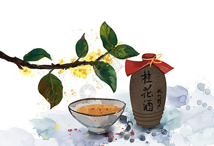 中秋佳节桂花酒图片