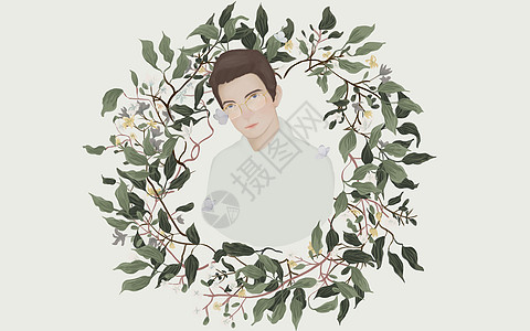 男设计师献给教师节系列之男教师插画