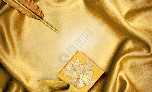 金箔礼盒背景背景图片
