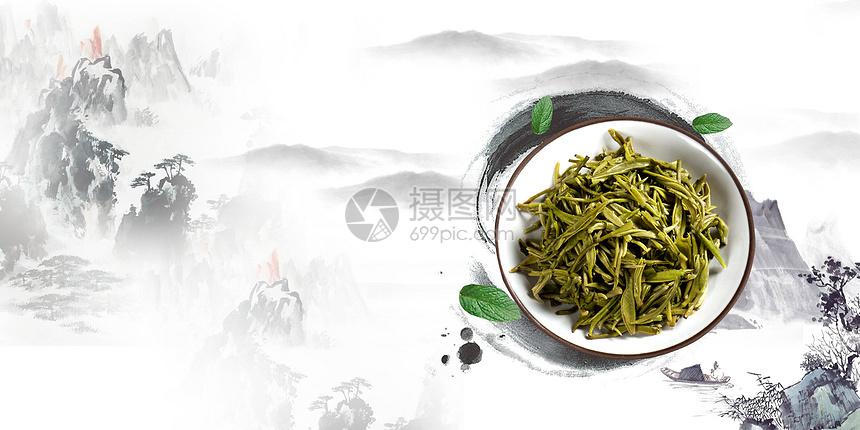 中国风茶背景图片