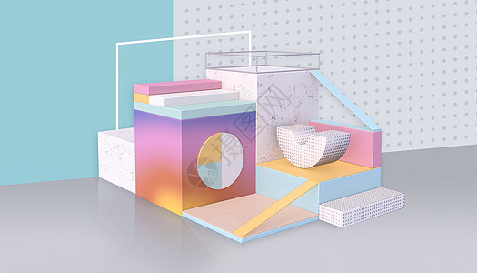 物品箱3d模型空间设计图片