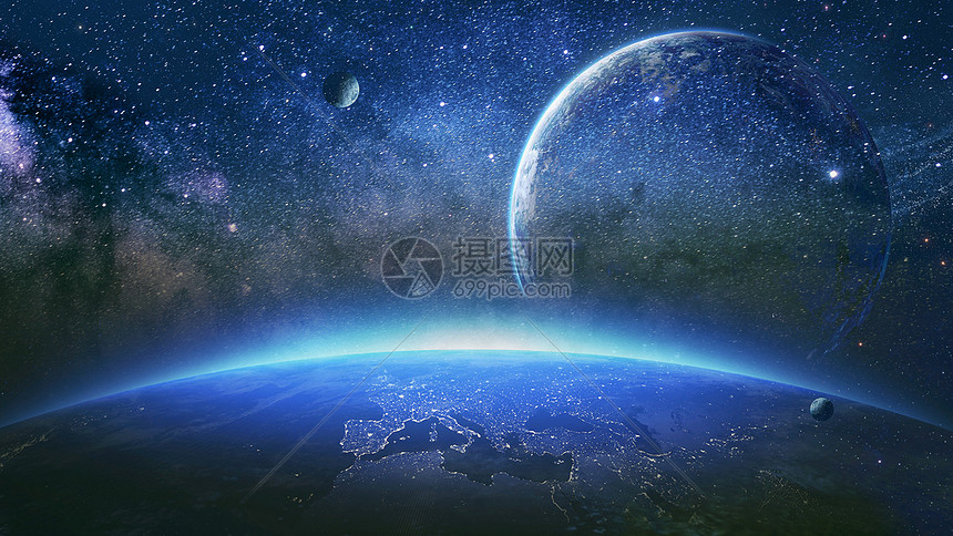 科幻地球背景图片