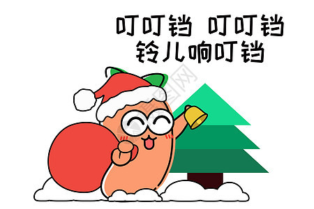 萝小卜卡通形象圣诞节配图图片