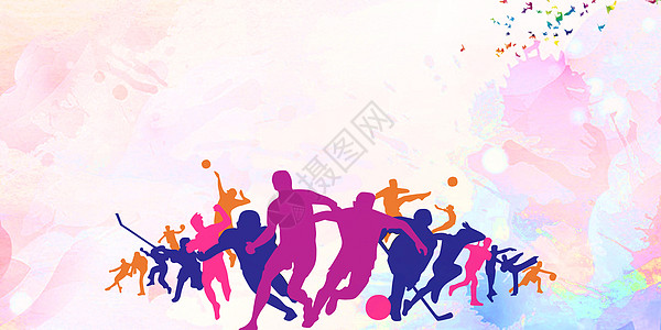 竞赛亚运会运动背景设计图片
