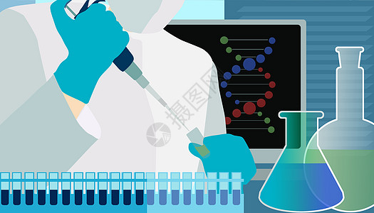 科研场景化验护士高清图片