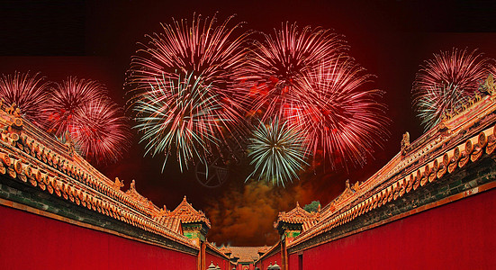 国庆节故宫背景图片