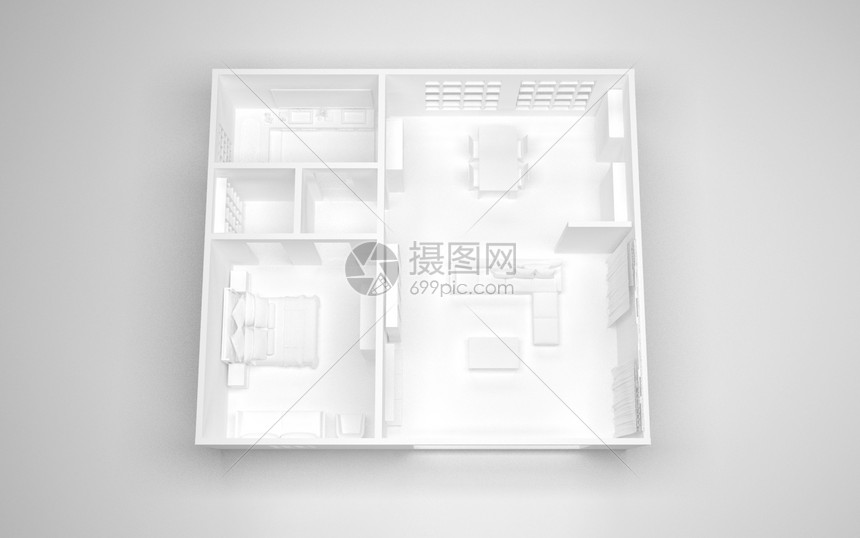 室内空间模型图片
