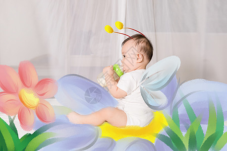 宝宝花精灵创意照片婴儿高清图片素材