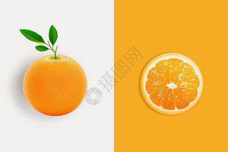 拼色橙子背景图片