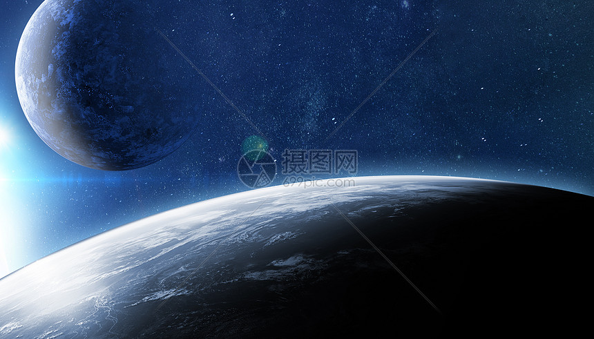 梦幻星空场景图片