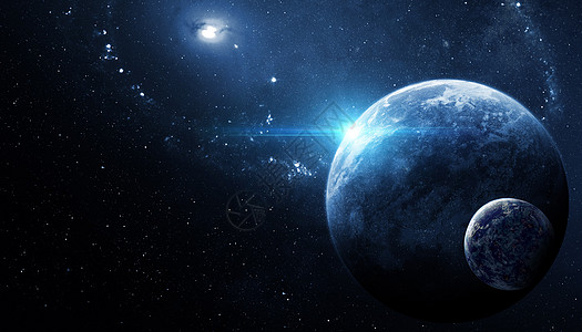 星球爆发科幻星空探索设计图片