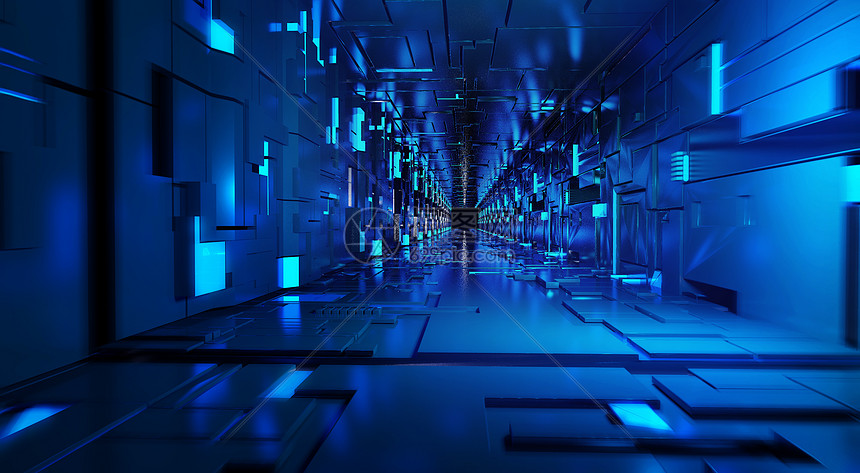科技隧道空间图片