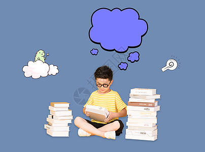 酷儿童儿童阅读教育设计图片