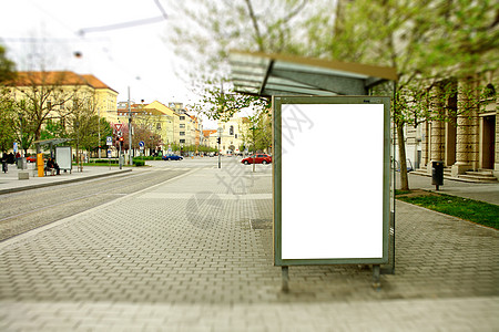 公交站牌展板样机设计图片