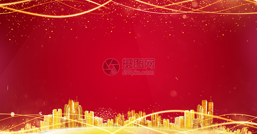 红色大气背景