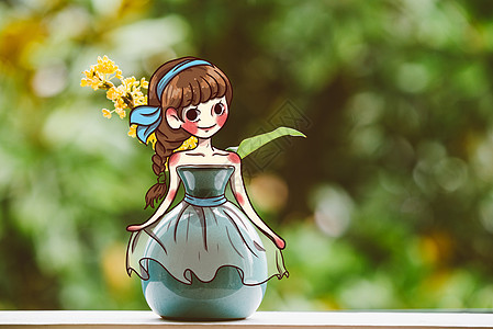 花瓶姑娘图片