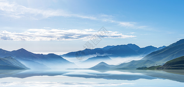 红螺湖梦幻山峰场景设计图片