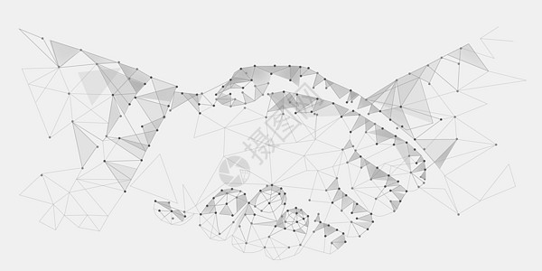 握手合作诚信科技高清图片