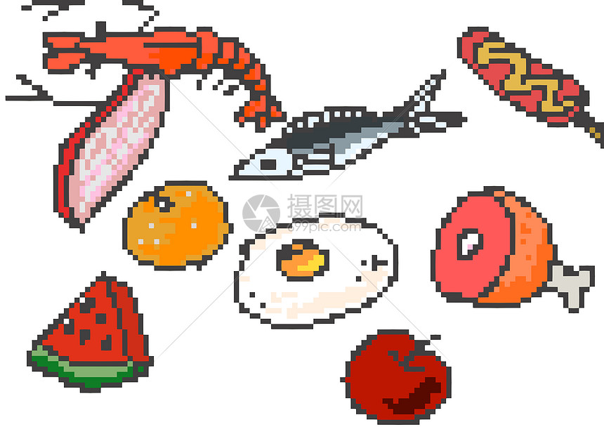 食物像素画