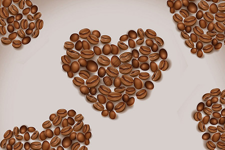 提神咖啡豆设计图片