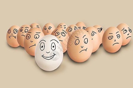 手绘表情包创意鸡蛋设计图片