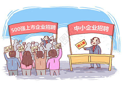 企业招聘漫画高清图片