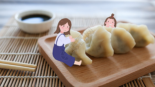立冬饺子食物高清图片素材