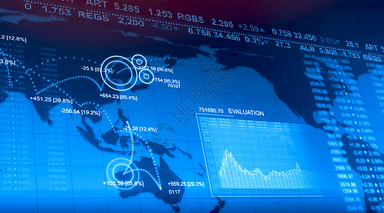 股市背景科技公司高清图片
