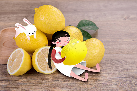 柠檬水果小樽秋冬高清图片