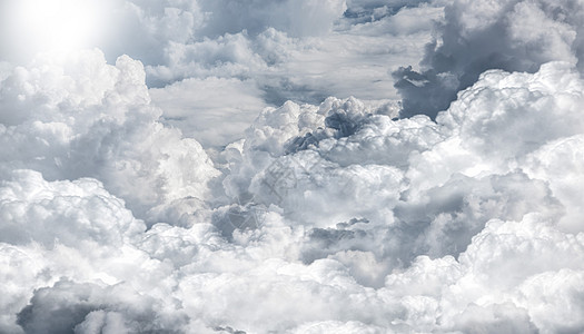 高空云端背景图片