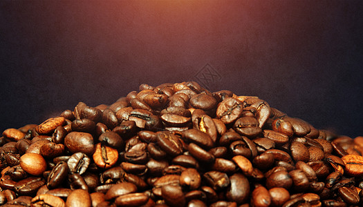 咖啡特写创意咖啡豆背景设计图片