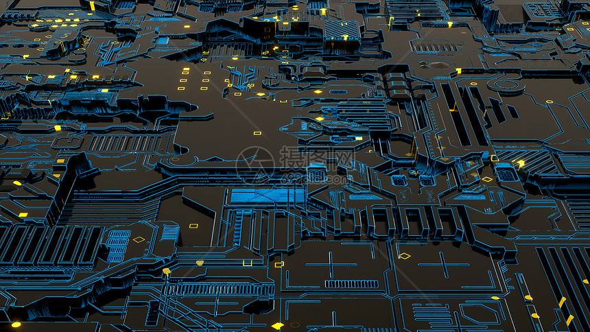 电路芯片场景图片