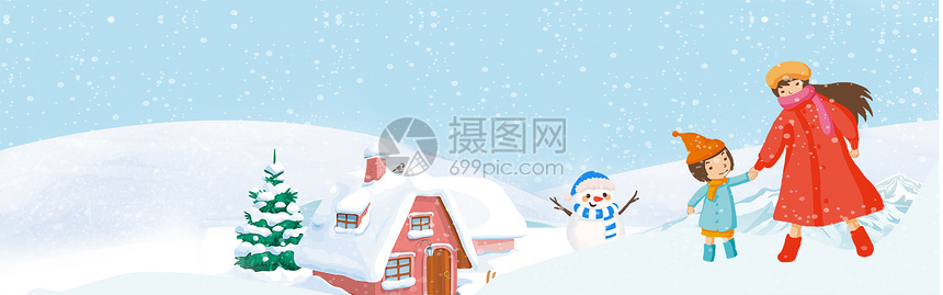 雪花背景图片