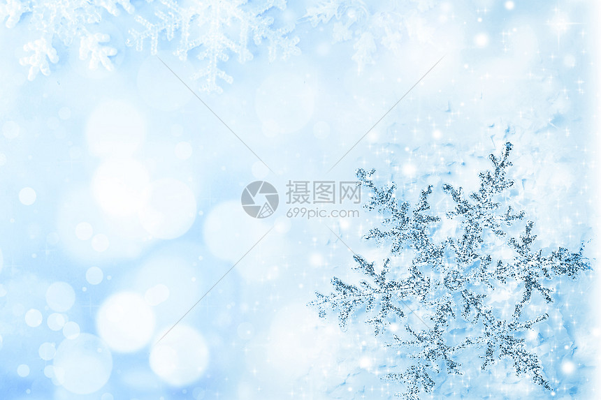 唯美雪花背景图片