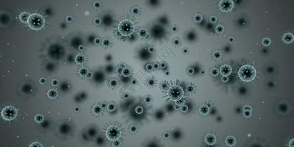 细菌病毒场景背景图片