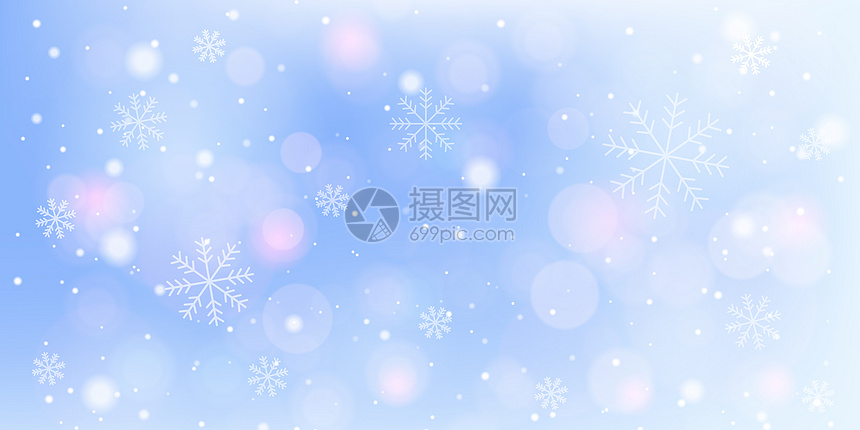 冬季梦幻雪花图片