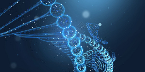 基因线条DNA基因链设计图片