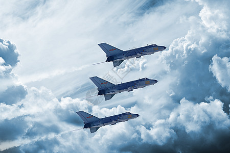 飞机演习军事战斗机场景设计图片
