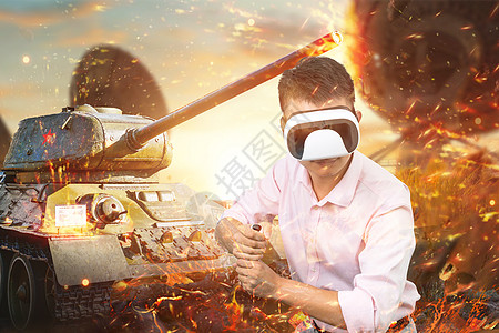 VR游戏VR模拟背景高清图片