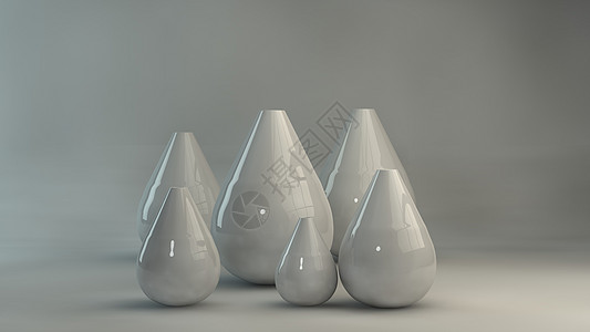 艺术品水滴状瓶子饰品设计图片