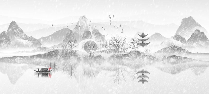 冬季雪景图片