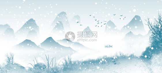 冬季雪景图片