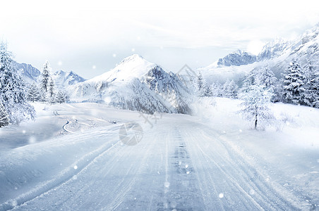 冬天雪景冬天风景高清图片