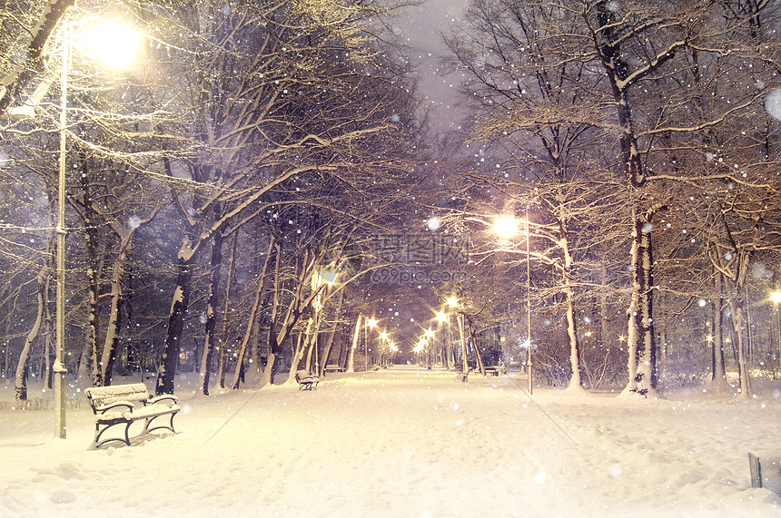 冬天雪景图片